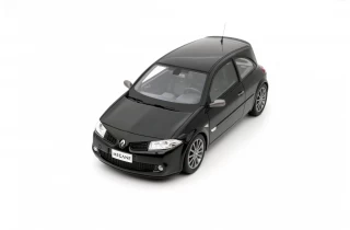 RENAULT MEGANE 2 RS PHASE 2 BLACK 2005 OttOmobile 1:18 Resinemodell (Türen, Motorhaube... nicht zu öffnen!)